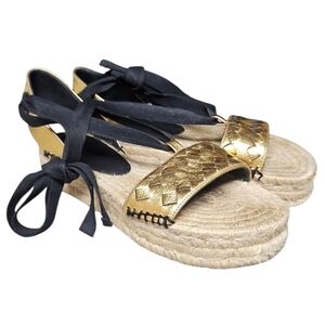 BOTTEGA VENETA | Intrecciato Espadrille Platform Sandals in Size EU 36 / US 6
